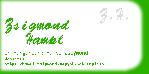 zsigmond hampl business card